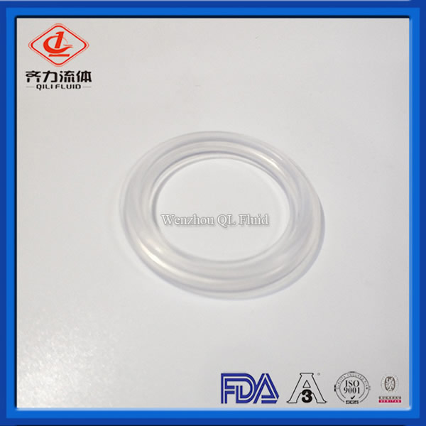 China FDA Approved gasket Platinum Silicone Clear Tri Clamp, Sanitary