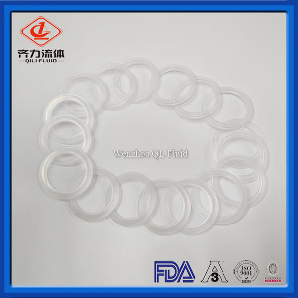 China FDA Approved gasket Platinum Silicone Clear Tri Clamp, Sanitary