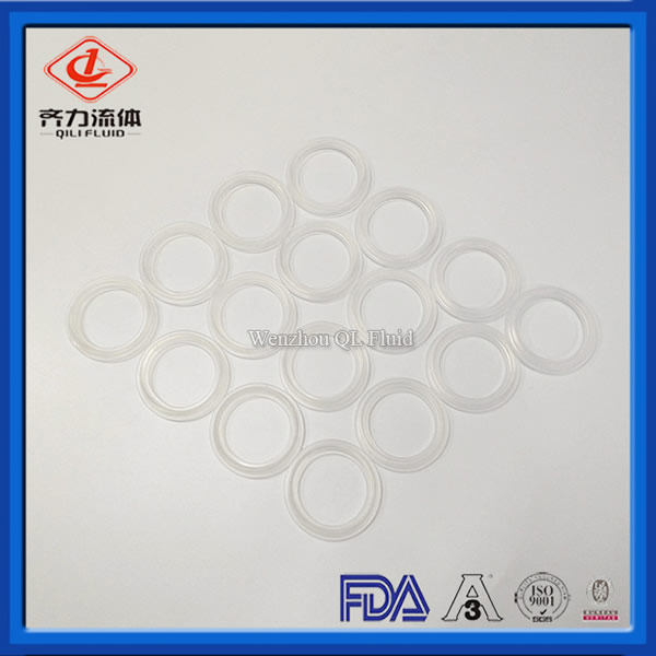 China FDA Approved gasket Platinum Silicone Clear Tri Clamp, Sanitary
