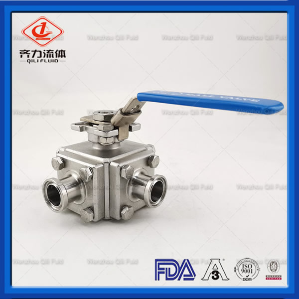 Stainless Steel 3 Way T Or L Type Ball Valves, China CF8M CF3M Muti