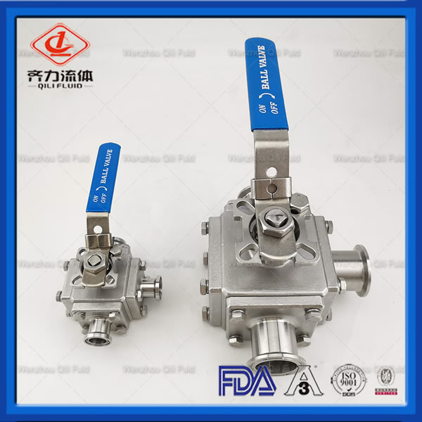 Stainless Steel 3 Way T Or L Type Ball Valves