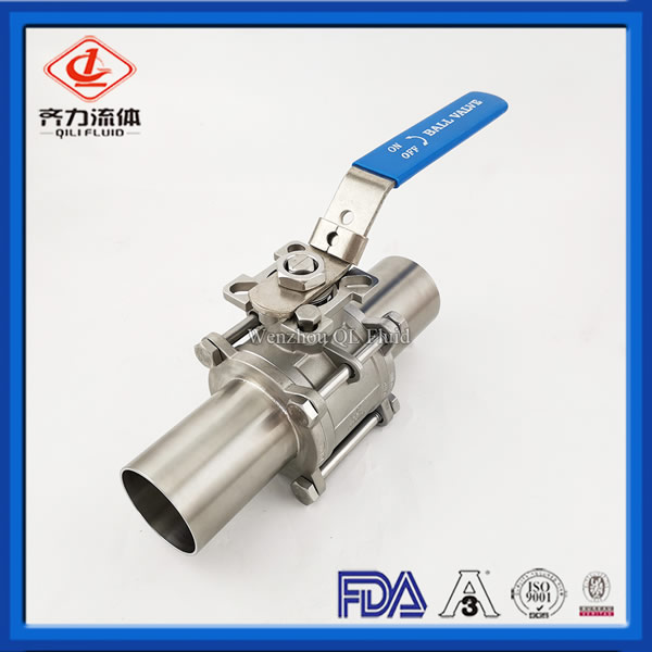 Stainless Steel Two Way Long Length Encapsulated Weld End Ball Valve