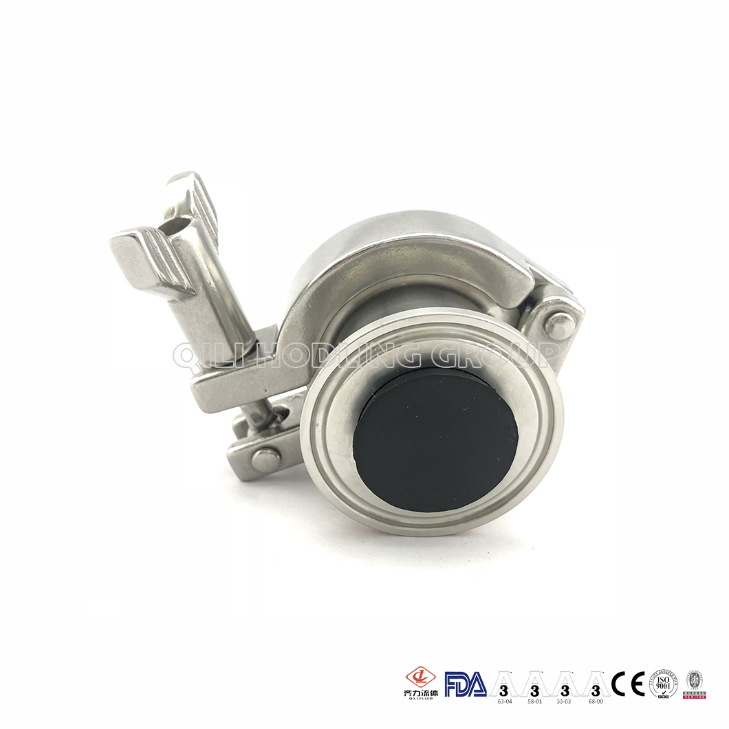 Air Blow Check Valve Clamp T316 W Thermometer Cap EPDM 4inch