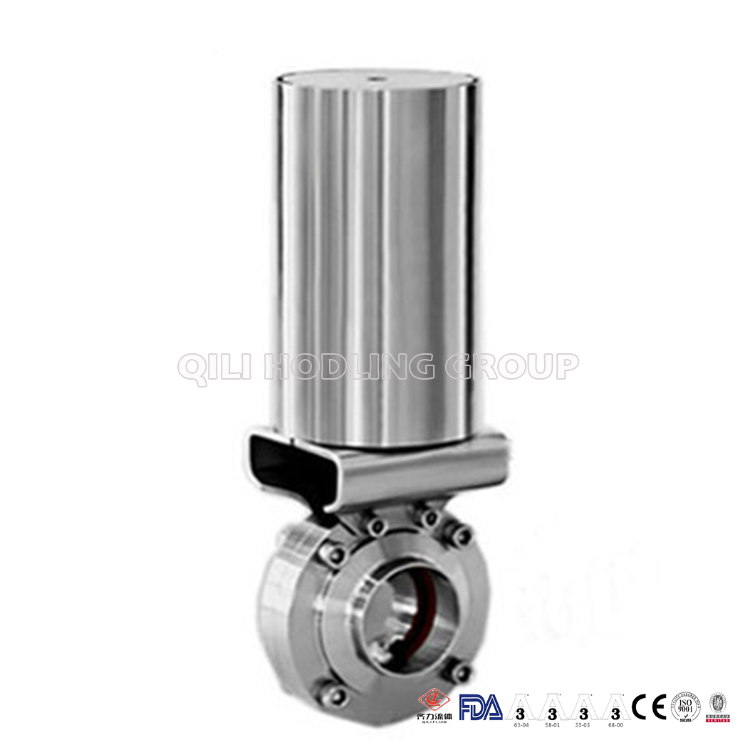 Pneumatic Operated Sanitary Butterfly Valve