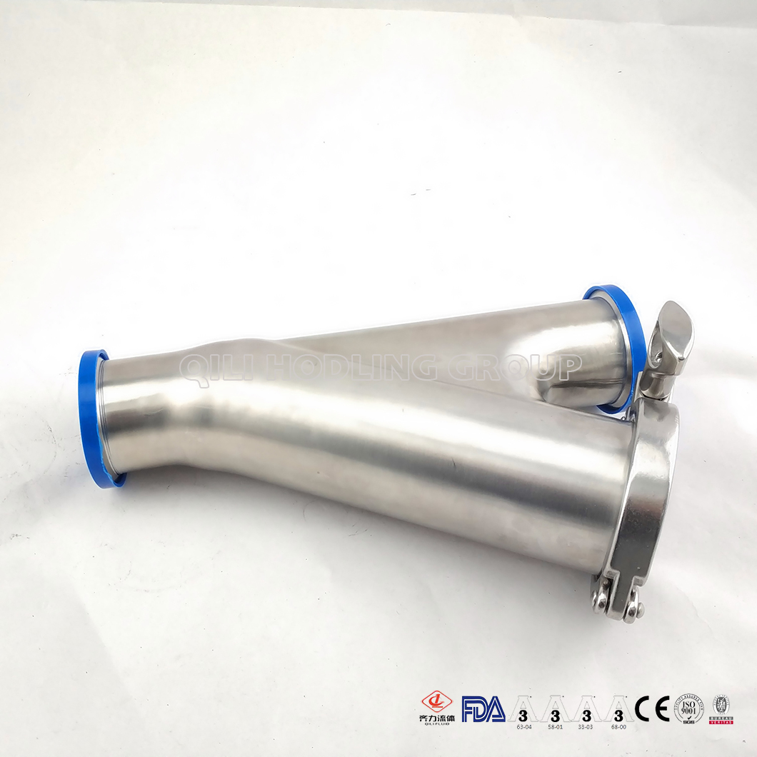 Stainless Steel Y Type BALL CHECK VALVE for Air, Water, Beer Brew Dairy with Clamp Connection meet 3-A