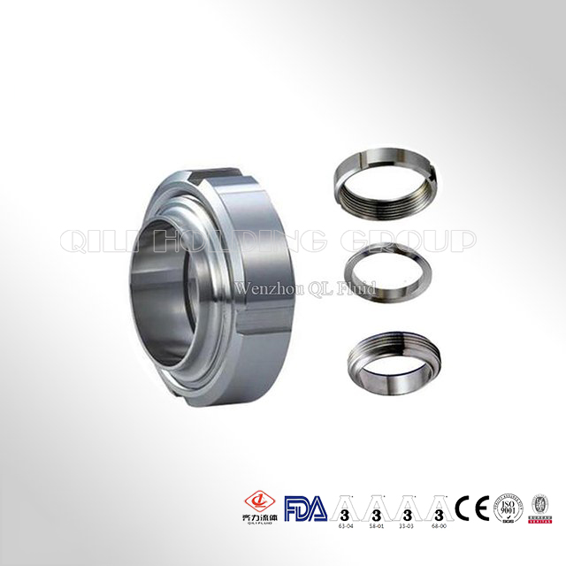 Dn32 Dn40 Dn50 Dn 80 Dn100 Stainless Steel Pipe Fitting Quick Clamped Coupling Sanitary Milk Union