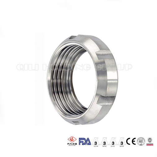 Sanitary Stainless Steel SMS 13R Round Nut
