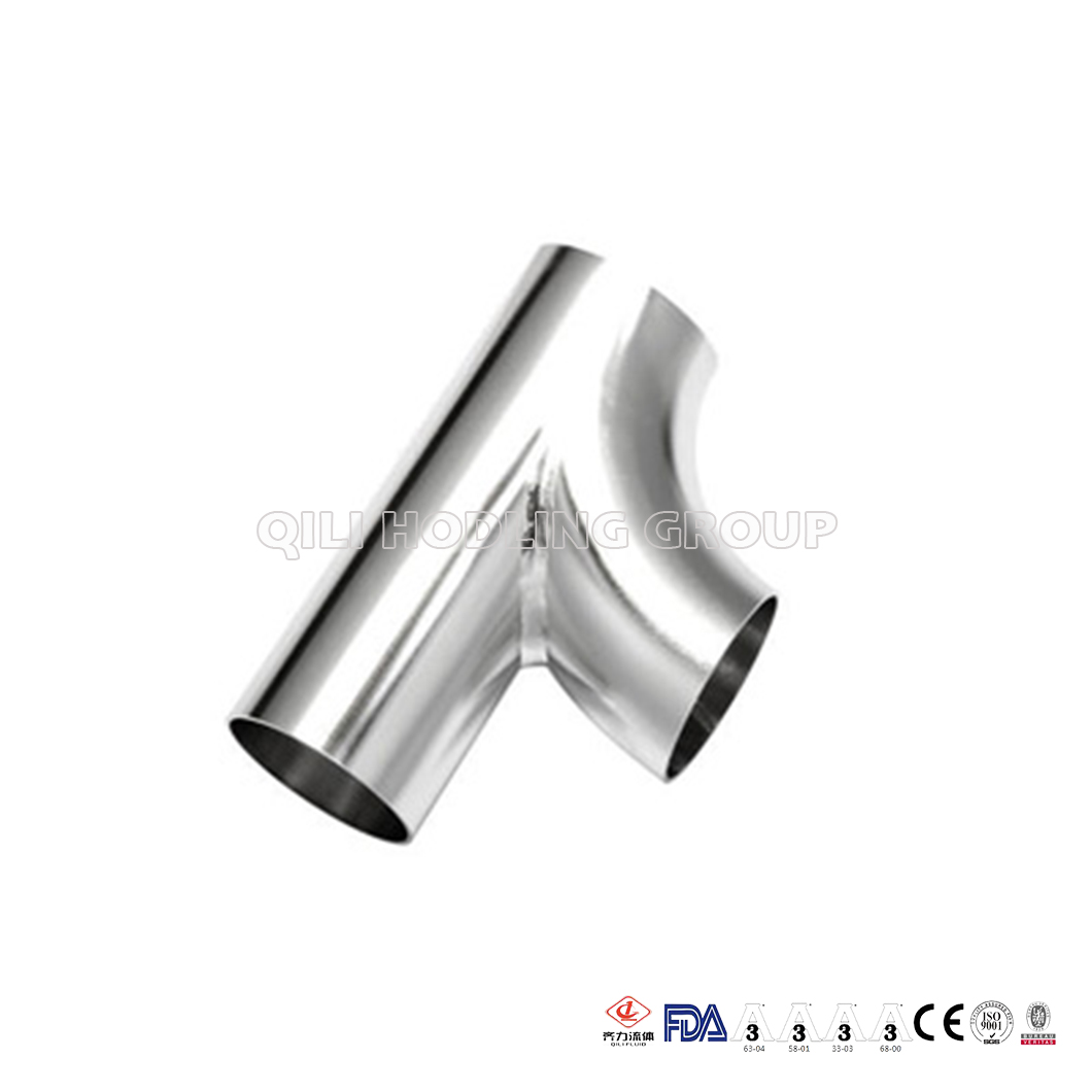 Sanitary Stainless Steel Double Bend Type Tee