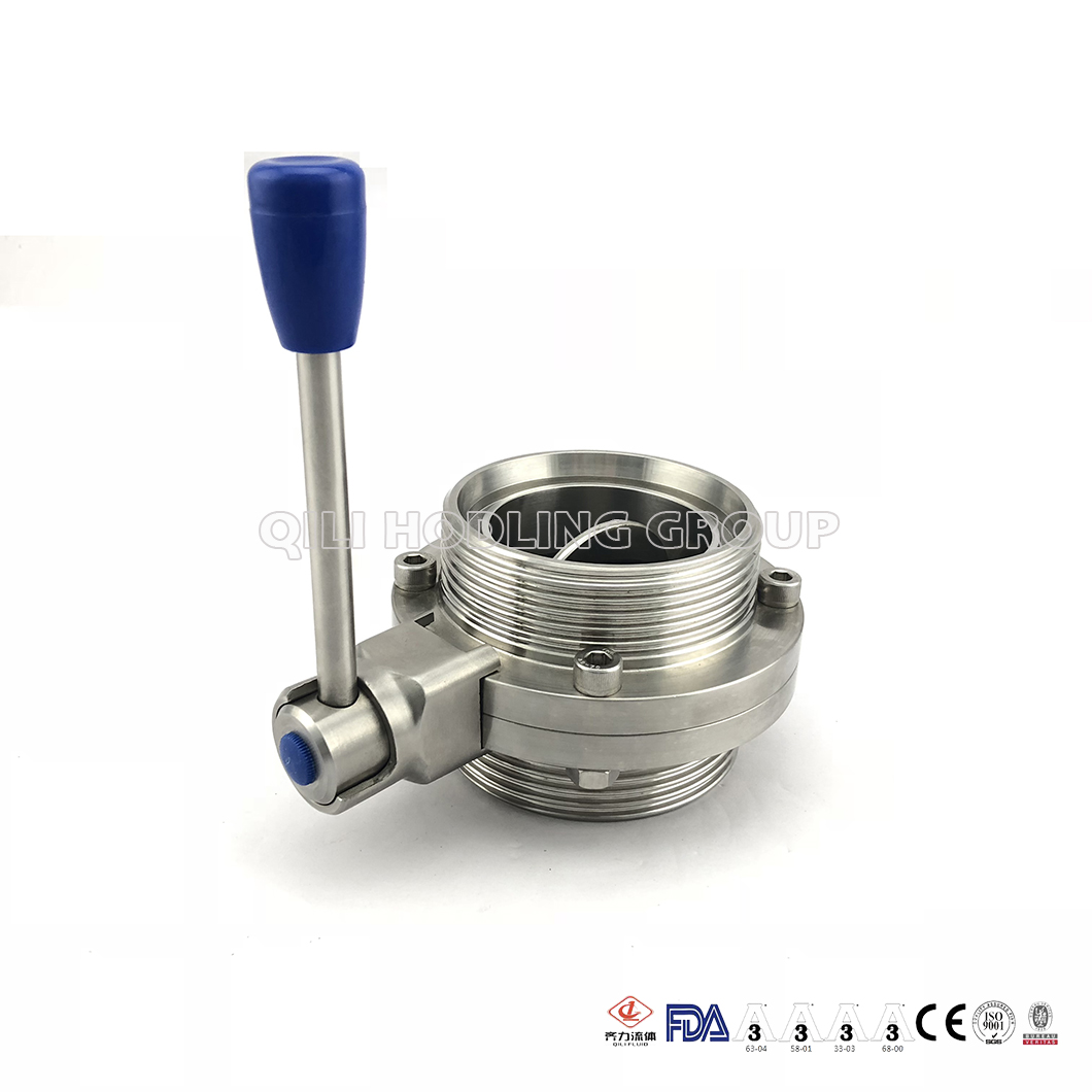 Dn80 316L Sanitary Stainless Steel Butterfly Valve Manual/Pneumatic Operated