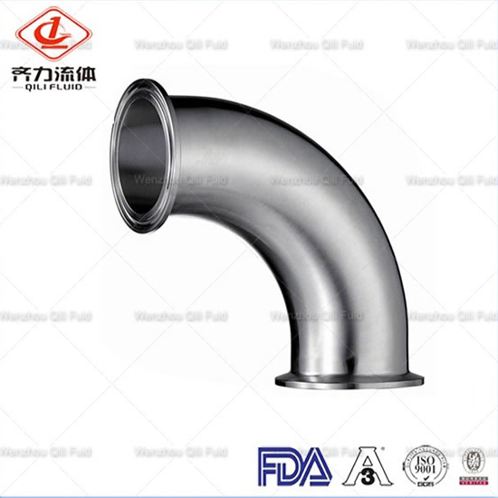 Sanitary Clamp 90 Degree Pipe Fittings Elbow