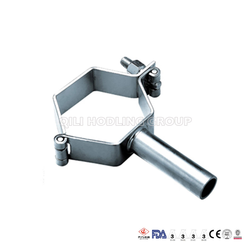 Stainless Steel Sanitary Pipe Tri Clamp Support And Pipe Holder