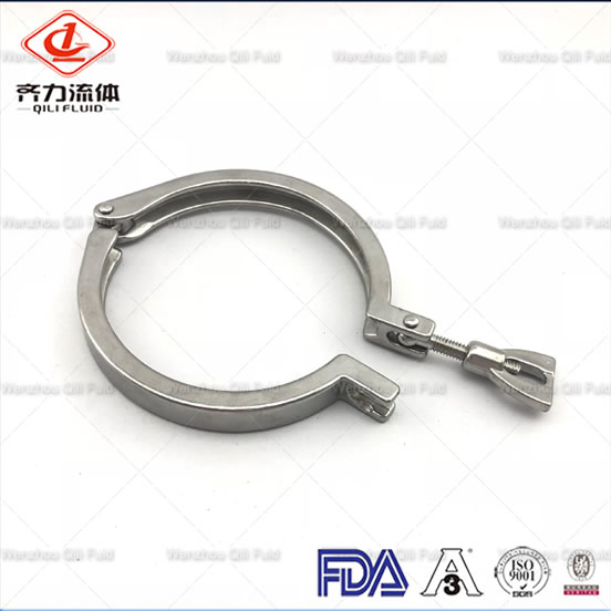 Stainless Steel Sanitary Heavy Duty Clamp, China tri clover sanitary