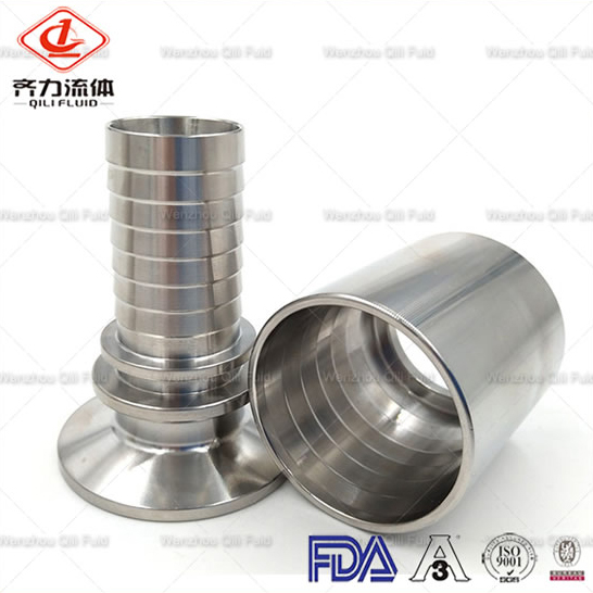 Stainless Steel Sanitary Hose Tri Clamp Fittings And Crimp Collars Fittings, China SS304 hose