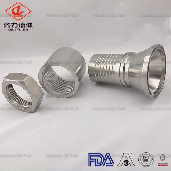 Stainless Steel Sanitary Hose Tri Clamp Fittings And Crimp Collars Fittings