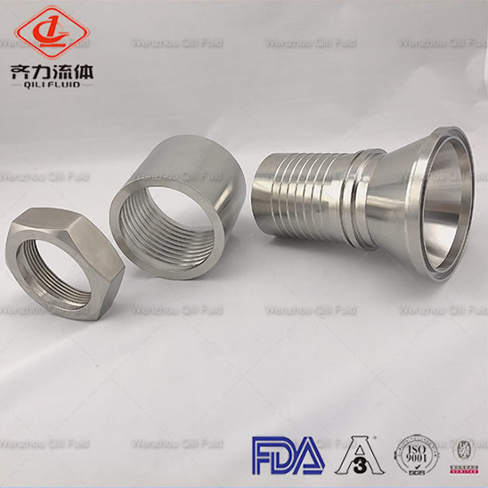 Stainless Steel Sanitary Hose Tri Clamp Fittings And Crimp Collars Fittings, China SS304 hose