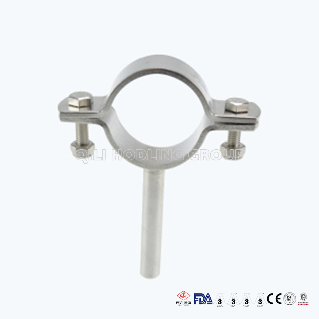 Stainless Steel Sanitary Pipe Saddle Clamp With Round Bar, China pipe