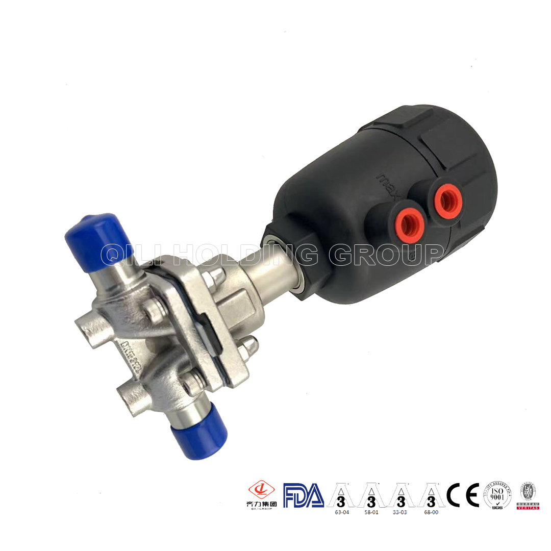 pneumatic actuated hygienic diaphragm valves