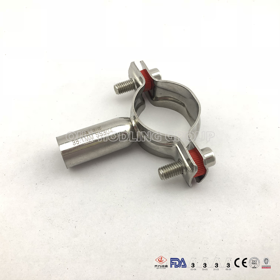 304 316L Sanitary Stainless Steel Pipe Holders with Tube, China tri