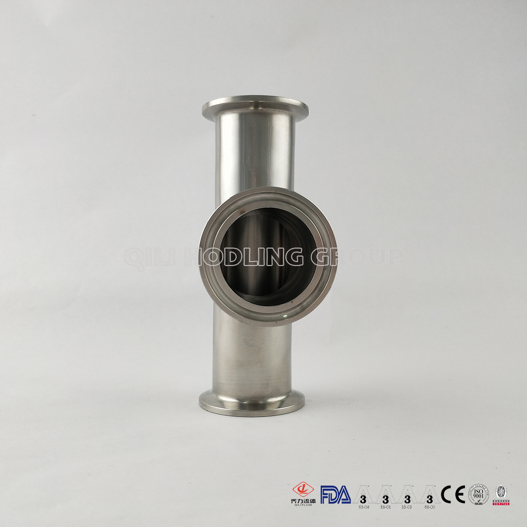 304/316L Sanitary Stainless Steel Long Pip Tee with 3A/DIN/SMS/Sio/Rjt Standard