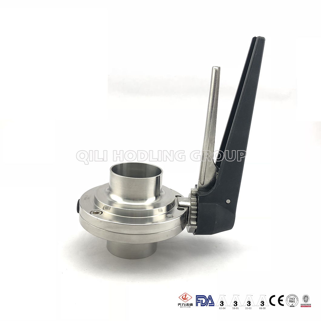 Factory Price with 3A Standard 304L/316L Stainless Steel Butterfly Valve