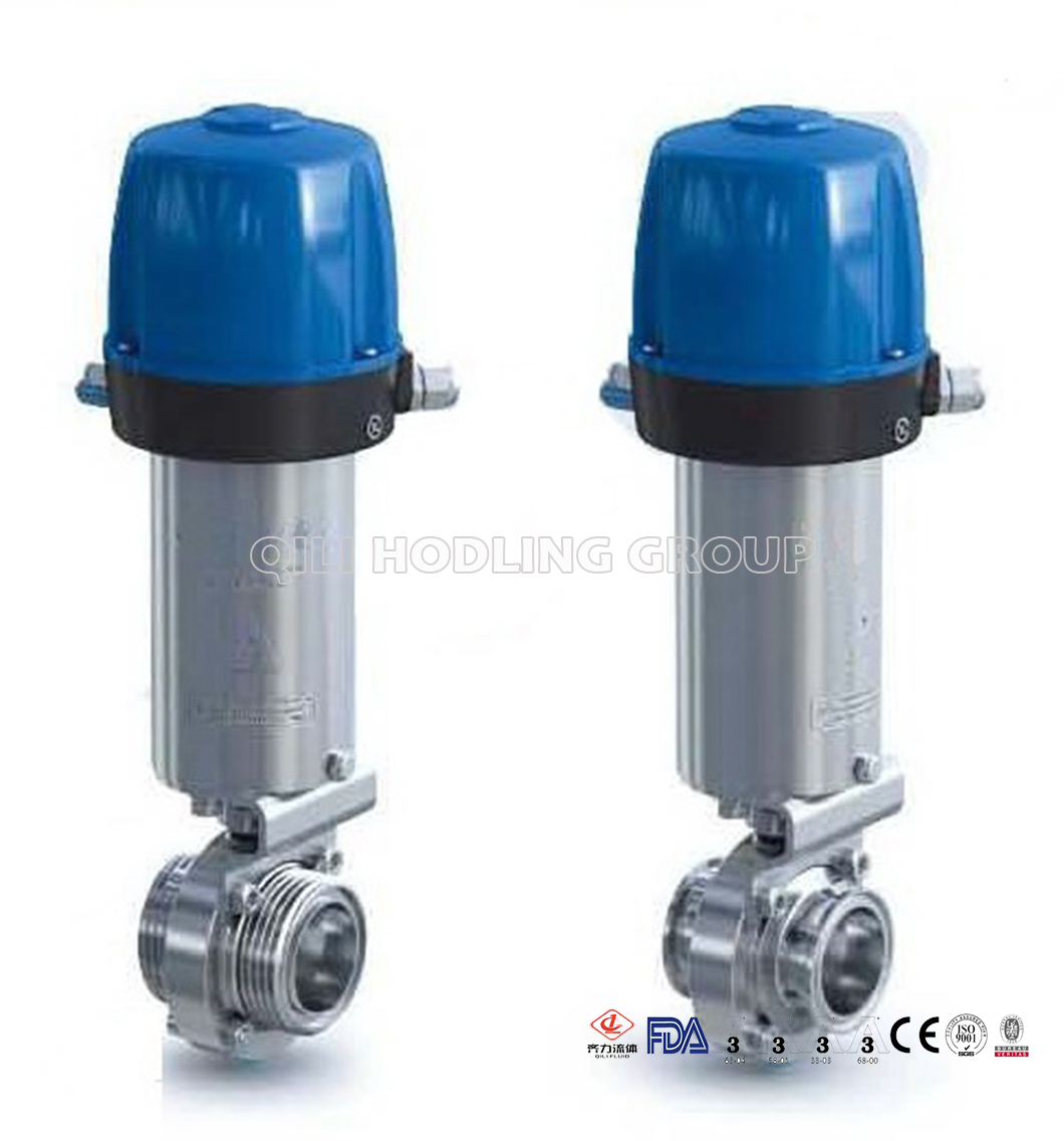 Manual/ Pneumatic Operated Sanitary Butterfly Valve
