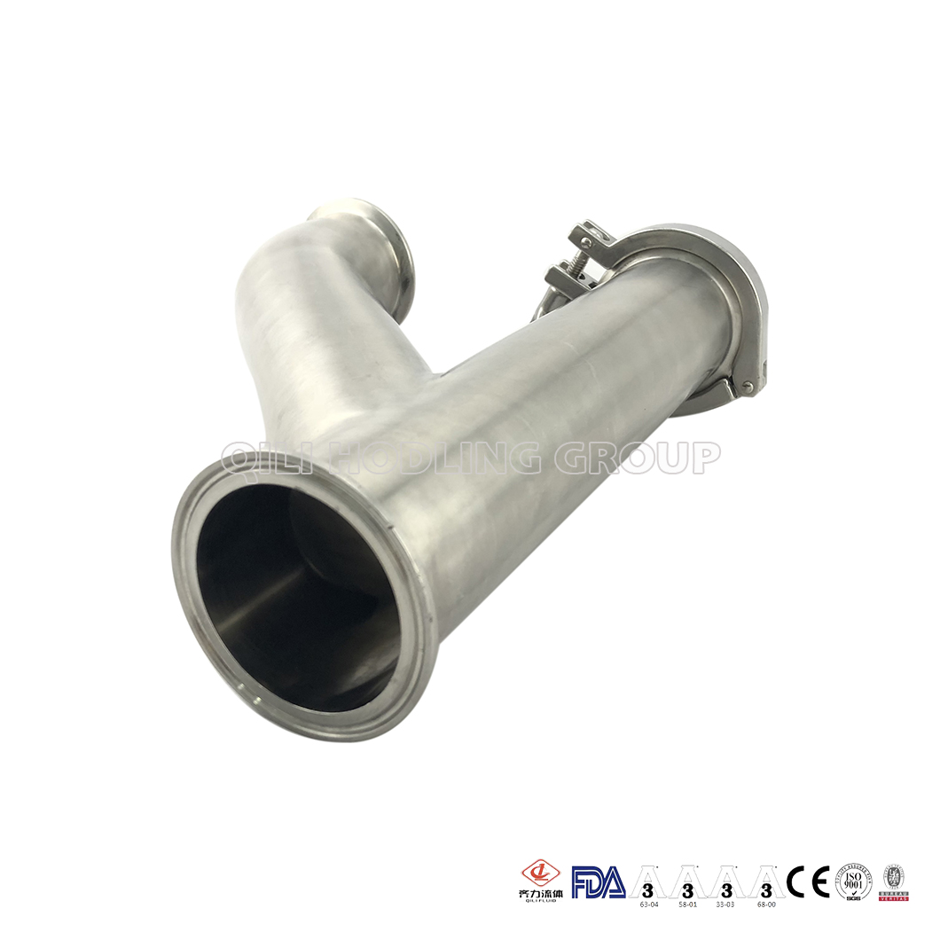 Sanitary SS Tee Pipe Fittings Clamp Tee  pipe adapter