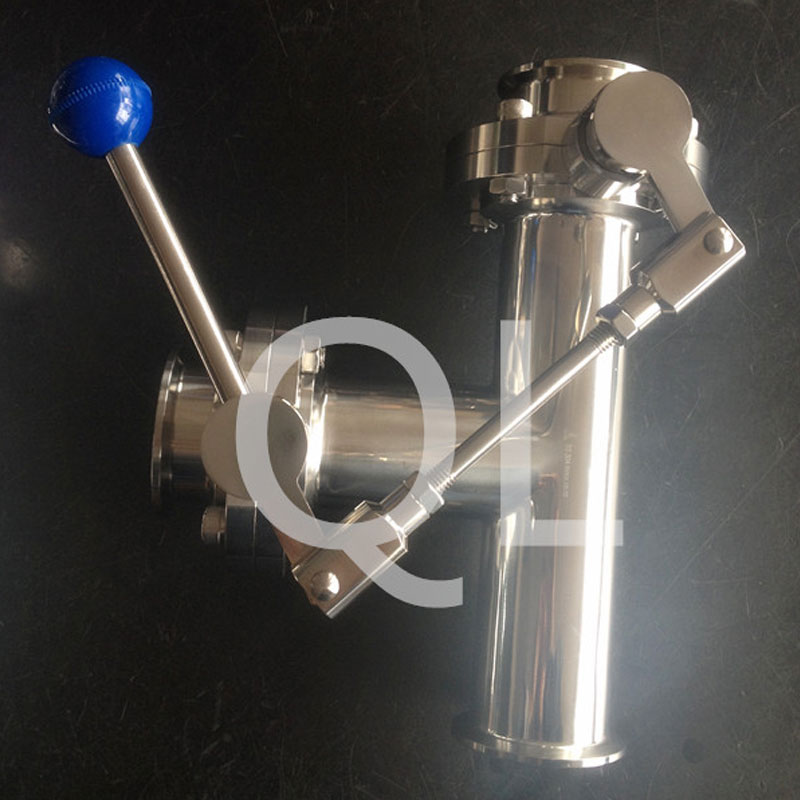 Sanitary Stainless Steel Butterfly Valve Clamp End