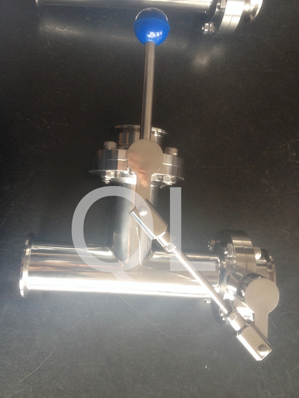 Sanitary Stainless Steel Butterfly Valve Clamp End