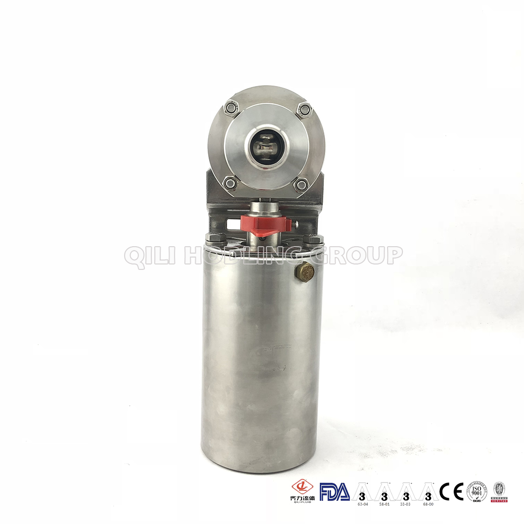 Sanitary Stainless Steel Welded Pneumatic Butterfly Valve